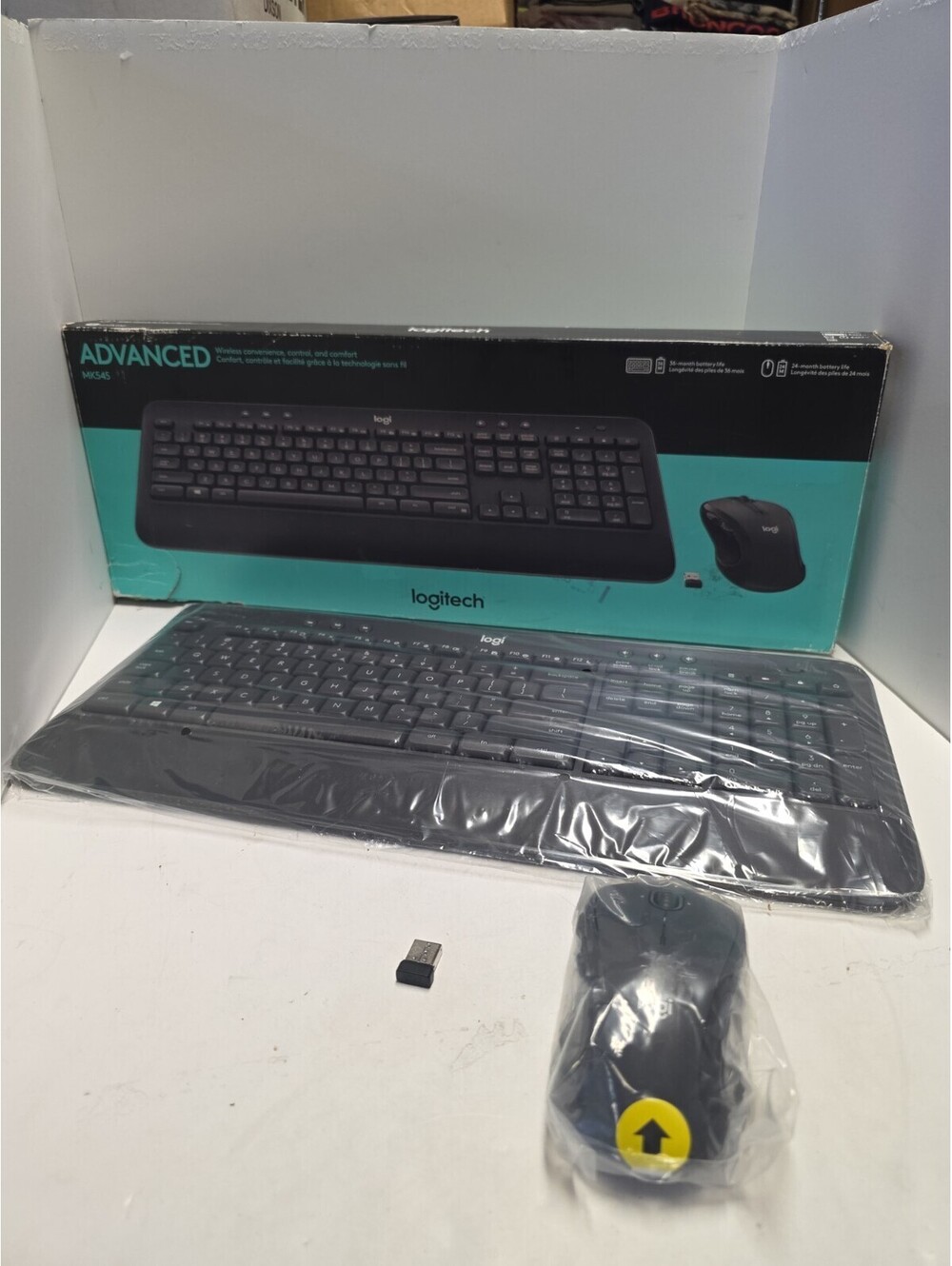 Logitech MK545 Advanced Wireless Keyboard & Mouse Combo Open Box Black